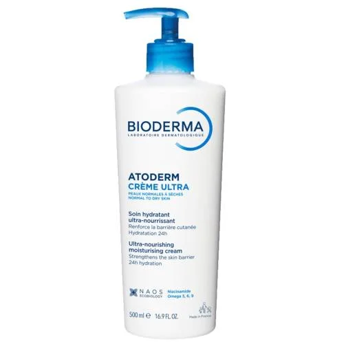 Miniaturka artykułu - BIODERMA Atoderm Creme Ultra krem ultranawilżający i wzmacniający, 500ml