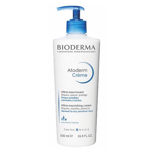 Miniaturka artykułu - Bioderma Atoderm Creme Wzmacniająco-natłuszczający krem do ciała, 500ml