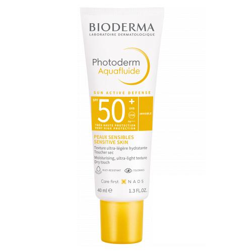 Miniaturka artykułu - BIODERMA Photoderm Aquafluide Spf50+ Ultralekki fluid do sk&oacute;ry normalnej, bezbarwny, 40ml