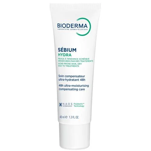 Miniaturka artykułu - BIODERMA SEBIUM HYDRA krem, 40 ml