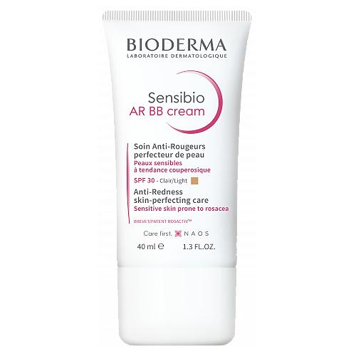 Miniaturka artykułu - BIODERMA SENSIBIO AR BB CREAM SPF 30 krem do sk&oacute;ry z problemami naczynkowymi, 40ml