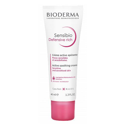 Miniaturka artykułu - BIODERMA Sensibio Defensive Rich  Krem wzmacniający, 40ml