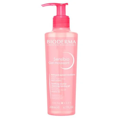 Miniaturka artykułu - BIODERMA SENSIBIO GEL MOUSSANT Żel oczyszczający do twarzy, 200 ml