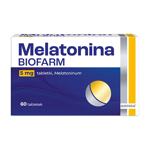 Miniaturka artykułu - BIOFARM Lek Melatonina 5mg, 60 tabletek