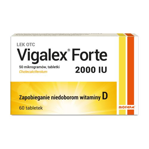 Miniaturka artykułu - BIOFARM Vigalex Forte, 60 tabletek USZKODZONE TEKTUROWE OPAKOWANIE
