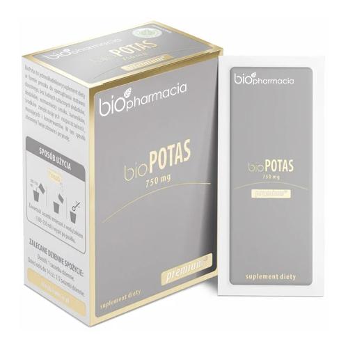 Miniaturka artykułu - BIOFARMACJA Bio Potas 750mg, 30sasz. USZKODZONE OPAKOWANIE TEKTUROWE / KR&Oacute;TKA DATA 01.10.2026