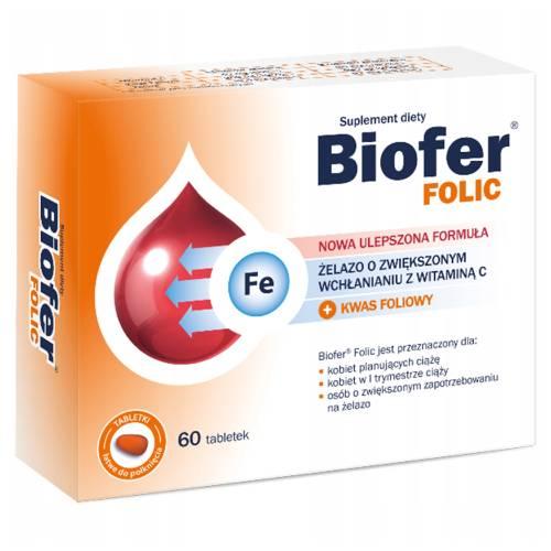 Miniaturka artykułu - Biofer Folic -  60tabl.