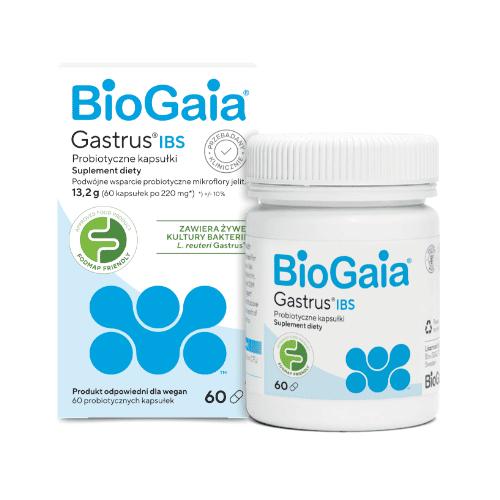 Miniaturka artykułu - Biogaia Gastrus IBS, 60 kaps.