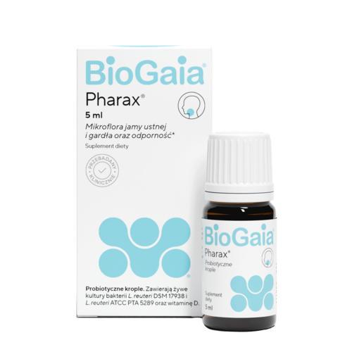Miniaturka artykułu - BioGaia Pharax krople, 5 ml USZKODZONE TEKTUROWE OPAKOWANIE