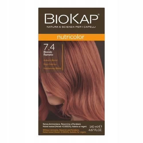 Miniaturka artykułu - Biokap Nutricolor 7.4 kasztanowy blond 140ml
