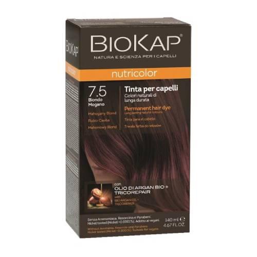 Miniaturka artykułu - Biokap Nutricolor 7.5 mahoniowy blond 140ml