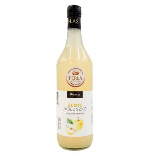 Miniaturka artykułu - BioLas Żywy ocet jabłkowy Złote Jabłuszko, 700 ml