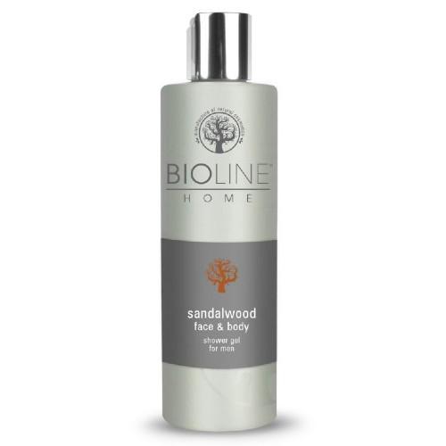 Miniaturka artykułu - BIOLINE Żel pod prysznic dla mężczyzn do twarzy i ciała Sandalwood, 250ml
