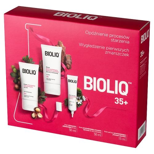 Miniaturka artykułu - BIOLIQ 35+ ZESTAW CERA MIESZANA Krem pod oczy, 15 ml + Krem intensywnie odbudowujący na noc, 50 ml + Krem przeciwdziałający procesom starzenia na dzień, 50 ml