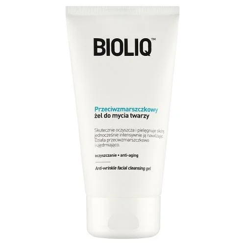 Miniaturka artykułu - BIOLIQ CLEAN Przeciwzmarszczkowy żel do mycia twarzy, 125 ml KR&Oacute;TKA DATA  31.10.2026