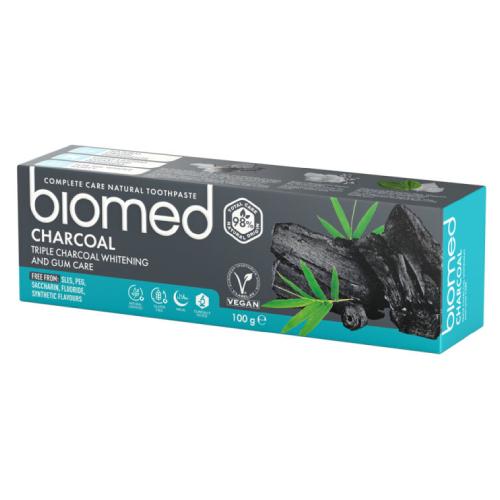 Miniaturka artykułu - Biomed Charcoal Pasta do zęb&oacute;w, 100 g