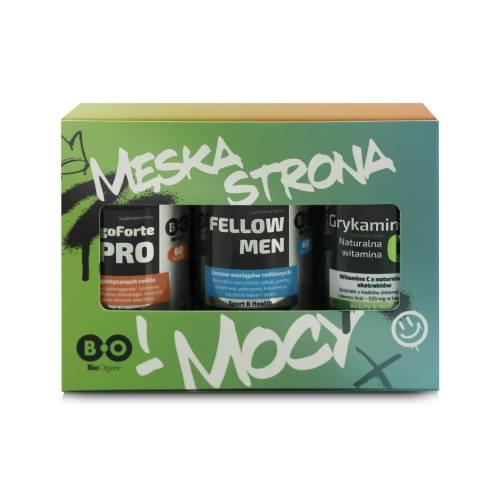 Miniaturka artykułu - BioOrganic Męska strona mocy Zestaw EnergoForte PRO, 21 g + Fellow Men, 36 g + Grykamina C, 43 g