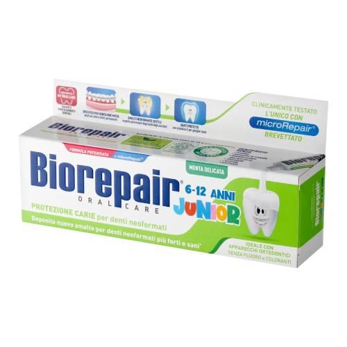 Miniaturka artykułu - Biorepair Junior Pasta do mycia zęb&oacute;w 6-12 lat, 75 ml