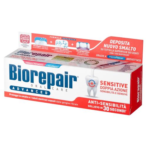 Miniaturka artykułu - Biorepair Advanced Sensitive Pasta do mycia zęb&oacute;w, 75 ml