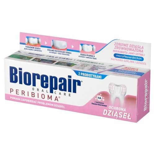 Miniaturka artykułu - Biorepair Peribioma Ochrona Dziąseł Pasta do mycia zęb&oacute;w, 75 ml USZKODZONE OPAKOWANIE