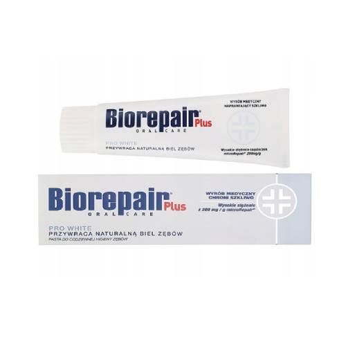 Miniaturka artykułu - Biorepair Plus Pro White Pasta do zęb&oacute;w wybielająca, 75 ml