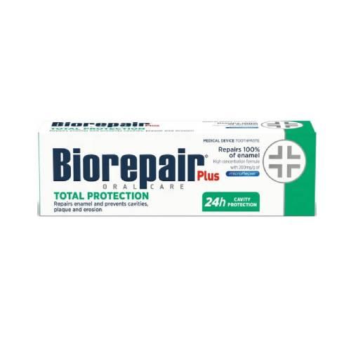 Miniaturka artykułu - Biorepair Plus Total Protection Pasta do zęb&oacute;w regenerująca, 75 ml