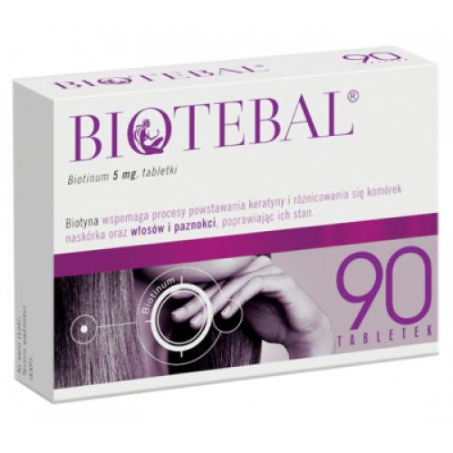 Miniaturka artykułu - Biotebal 5 mg, 90 tabl. USZKODZONE TEKTUROWE OPAKOWANIE