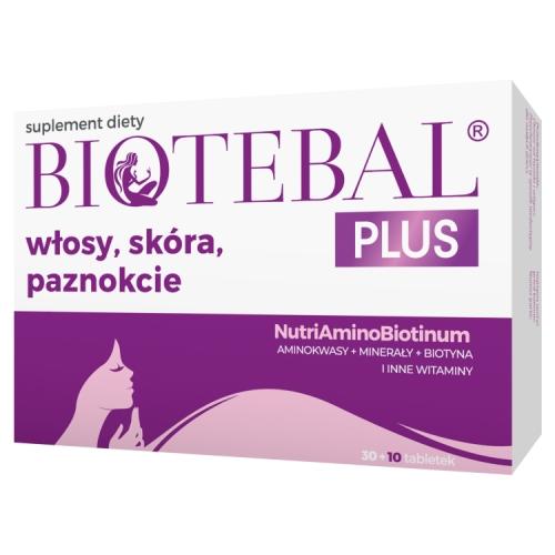 Zdjęcie produktu - BIOTEBAL Plus Włosy, sk&oacute;ra, paznokcie, 40 tabl.