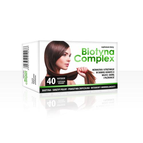 Miniaturka artykułu - Biotyna Complex, 40kaps.