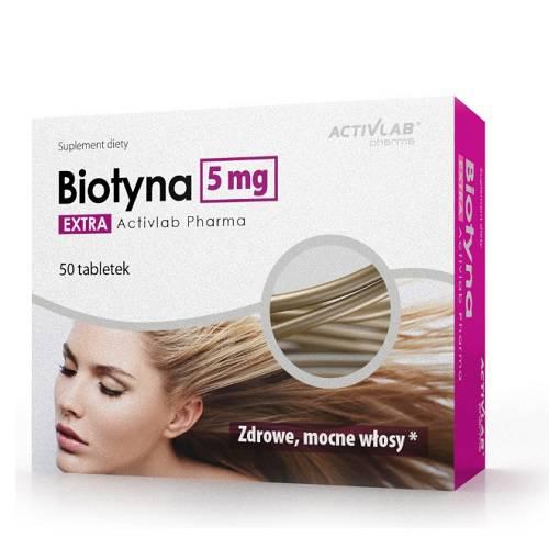 Miniaturka artykułu - ACTIVLAB Biotyna Extra 5mg, 50 tabletek