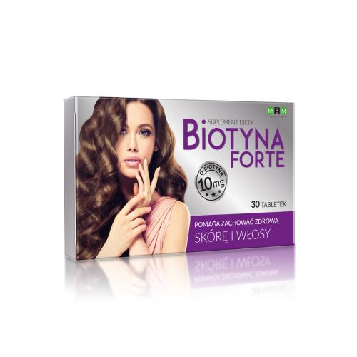 Miniaturka artykułu - Biotyna Forte 10mg, 30tabl.