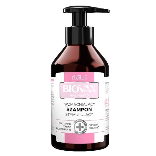 Miniaturka artykułu - BIOVAX Niacynamid Wzmacniający szampon stymulujący, 200ml
