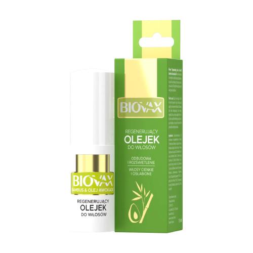 Miniaturka artykułu - Biovax Olejek regeneracyjny Bambus i awokado, 15 ml