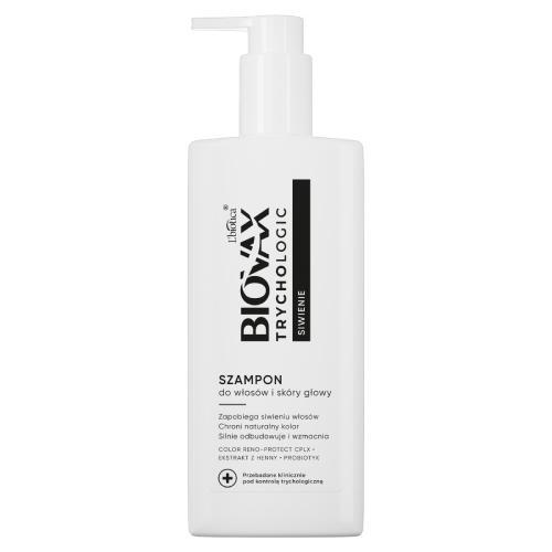 Miniaturka artykułu - BIOVAX Trychologic Siwienie Szampon do włos&oacute;w i sk&oacute;ry głowy, 200ml KR&Oacute;TKA DATA 31.07.2026