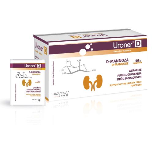 Miniaturka artykułu - BIOVENA Uroner D, 16 saszetek