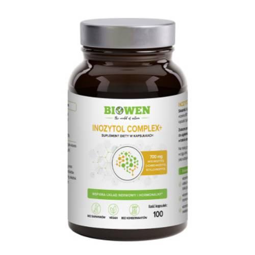 Miniaturka artykułu - BIOWEN Inozytol Complex+ Myo-inozytol + D-chiro-inozytol + Scyllo-inozytol, 100 kaps.