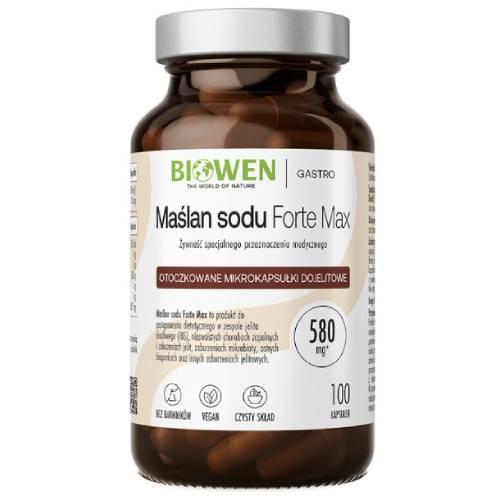 Miniaturka artykułu - Biowen Maślan Sodu Forte Max, 100 kaps.