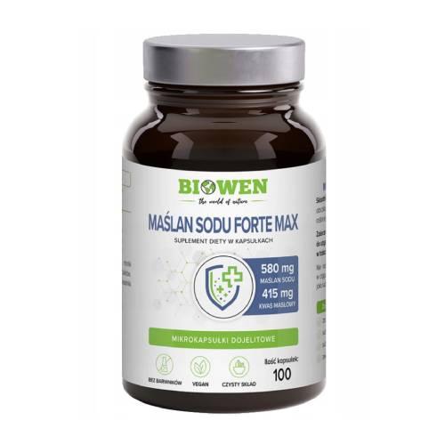 Miniaturka artykułu - Biowen Maślan Sodu Forte Max, 100 kaps.
