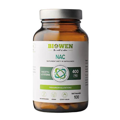Miniaturka artykułu - Biowen NAC 400 mg, 100 kaps.