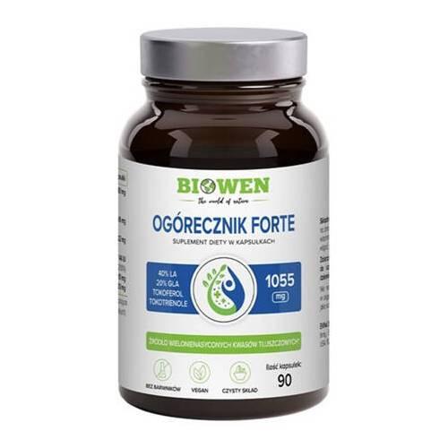 Miniaturka artykułu - Biowen Ogórecznik Forte, 90 kaps.