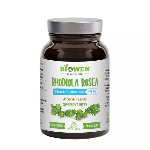 Miniaturka artykułu - Biowen Rhodiola Rosea 420 mg, 60 kapsułek