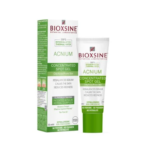 Miniaturka artykułu - BIOXSINE ACNIUM Skoncentrowany żel punktowy, 15ml KR&Oacute;TKA DATA 31.10.2026