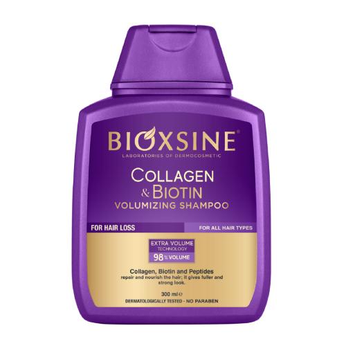 Miniaturka artykułu - BIOXSINE Collagen&Biotin Szampon dodający włosom objętości, 300ml