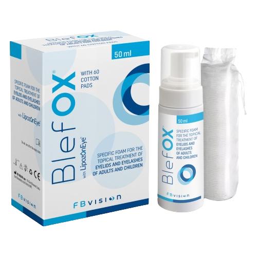 Miniaturka artykułu - BlefOX Antyseptyczna pianka z ozonem do higieny powiek i rzęs, 50 ml