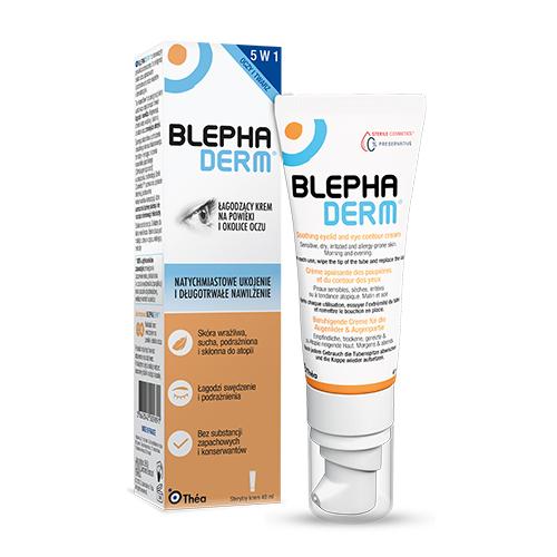 Miniaturka artykułu - Blephaderm Łagodzący krem na powieki i okolice oczu, 40ml