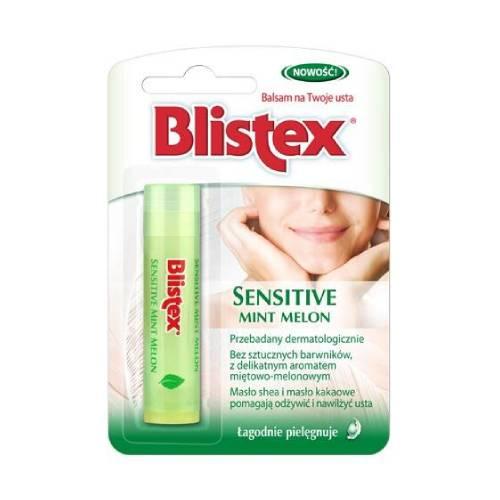 Miniaturka artykułu - BLISTEX SENSITIVE Mint Melon Balsam do ust 4,25g USZKODZONE OPAKOWANIE
