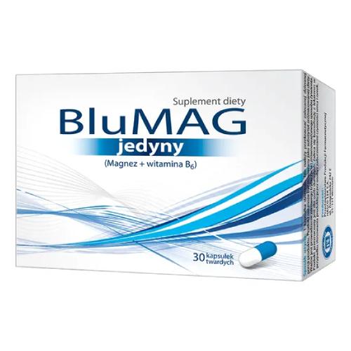 Miniaturka artykułu - BLUMAG Jedyny  Magnez z witaminą B6 - 30 kapsułek