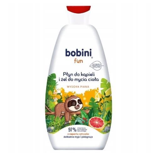 Miniaturka artykułu - BOBINI FUN Płyn do kąpieli i żel do mycia - cytrusy, 500ml