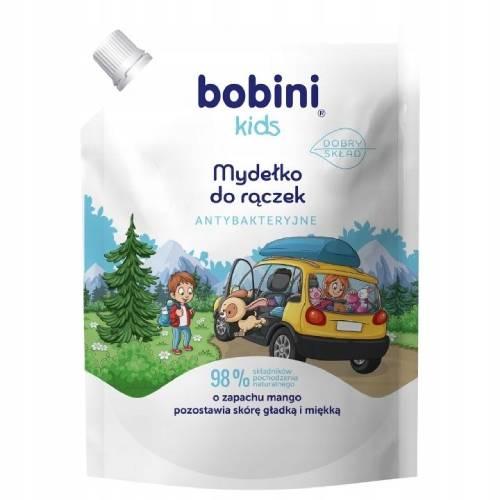 Miniaturka artykułu - BOBINI KIDS Mydełko do rączek antybakteryjne o zapachu mango - zapas, 300ml