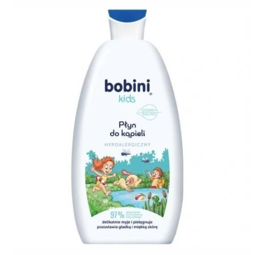 Miniaturka artykułu - BOBINI KIDS Płyn do kąpieli dla dzieci - hypoalergiczny, 500ml USZKODZONY KOREK